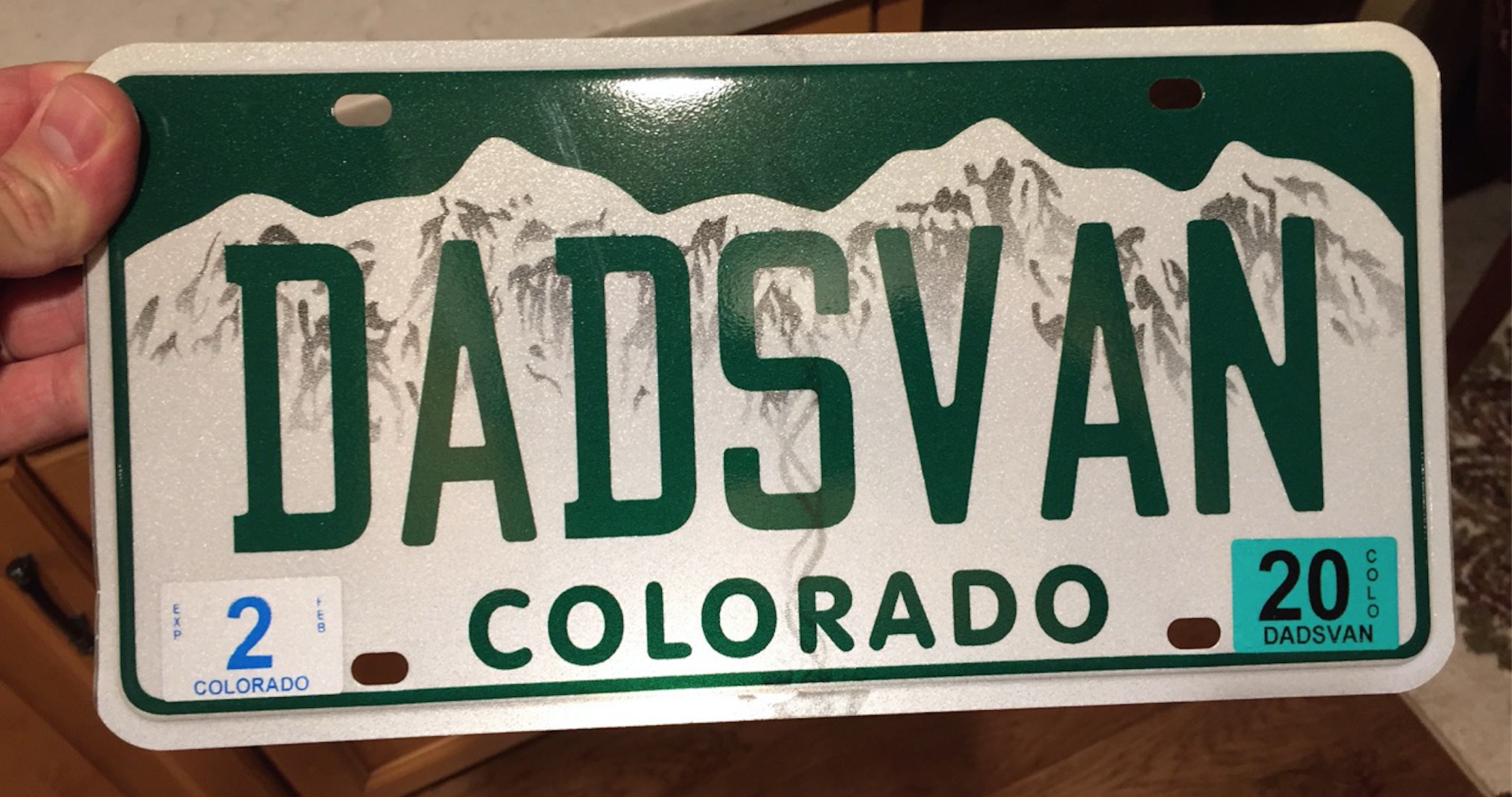 License plates arrived!